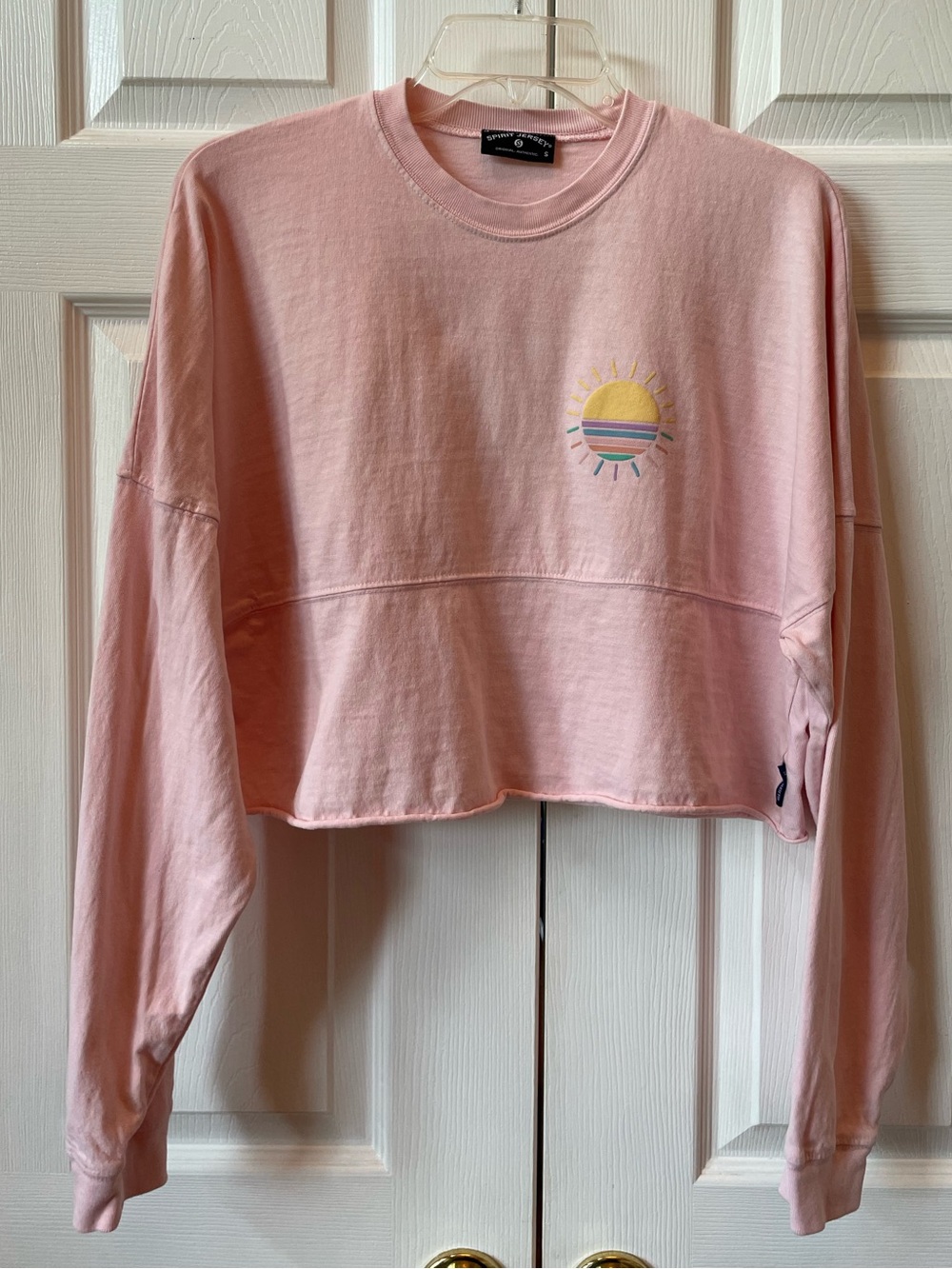 Busch Gardens Pink Cropped Long Sleeve T-Shirt - Women's - Picture 6 of 6